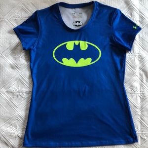 Under Amour fitted stretch athletic Batman tee